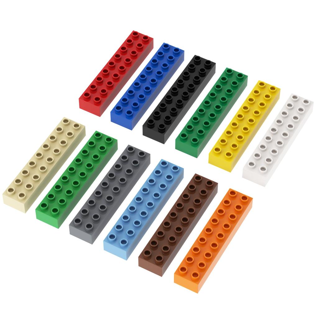 Large Particle Brick Building Blocks 2x4 Random Color Toys Kids Baby Creative Large Particle DIY MOC