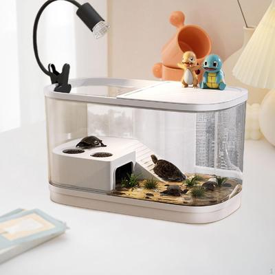 Aquarium for Turtles with Basking Area And Covers Reptiles