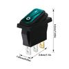 2/3 Pin Sealed Car On Off Switches Boat Waterproof Marine Toggle Rocker LED Switch Car Auto Boat Switch Push Button KCD3