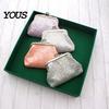 Compact Coin Holder Sequined Pouch, Women Glitter Mini Change Fashionable Wallet Purse with Kiss Lock Closure for Coins Cash Jewelry