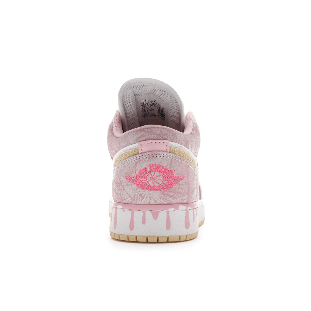 Air Jordan 1 Low GS Strawberry Ice Cream Kids Sneakers Pink Arctic-Punch Pale-Vanilla CW7104-601