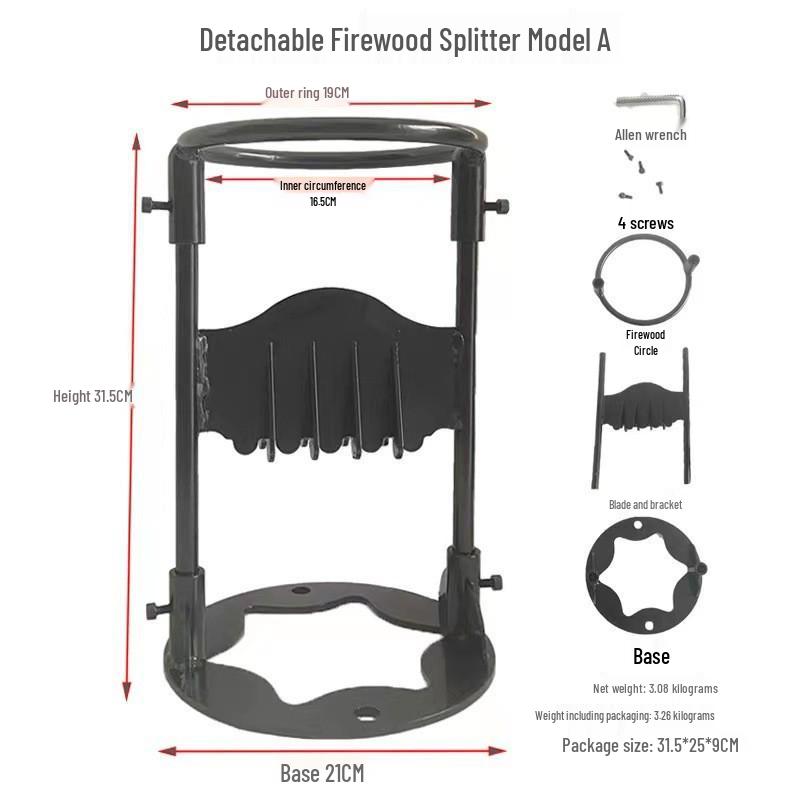 Chiyue Wall-Mounted Manual Steel Firewood Splitter