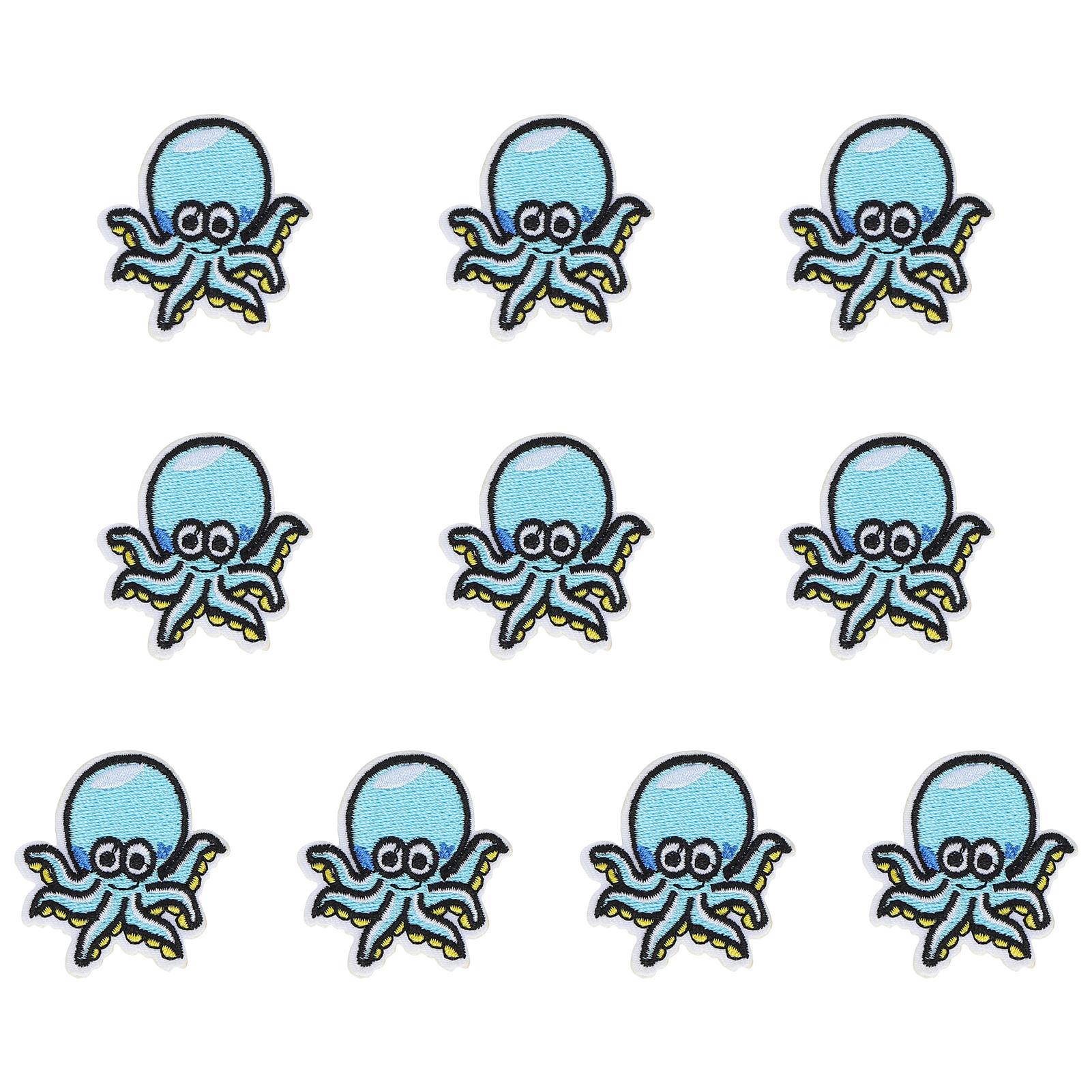 

Наклейки на ткань Милые и яркие нашивки в виде морских звезд и осьминогов для одежды, шарфов, обуви, шляп и