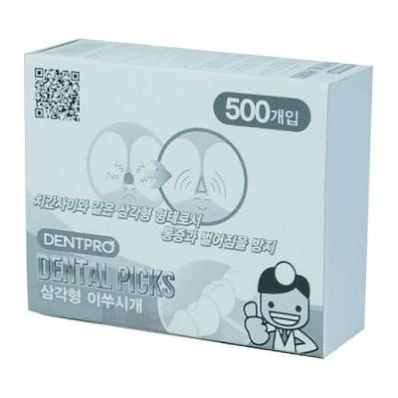 Triangular toothpick 500p paper pack interdental brush 1438