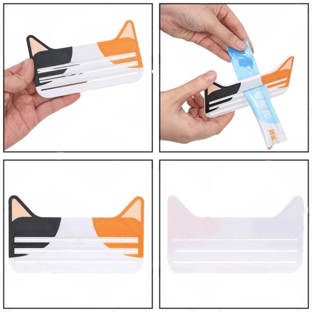 Multifunction Cat Food Pouch Scraper Manual Press Reusable Toothpaste Dispenser Leftovers Extraction 3D Printed