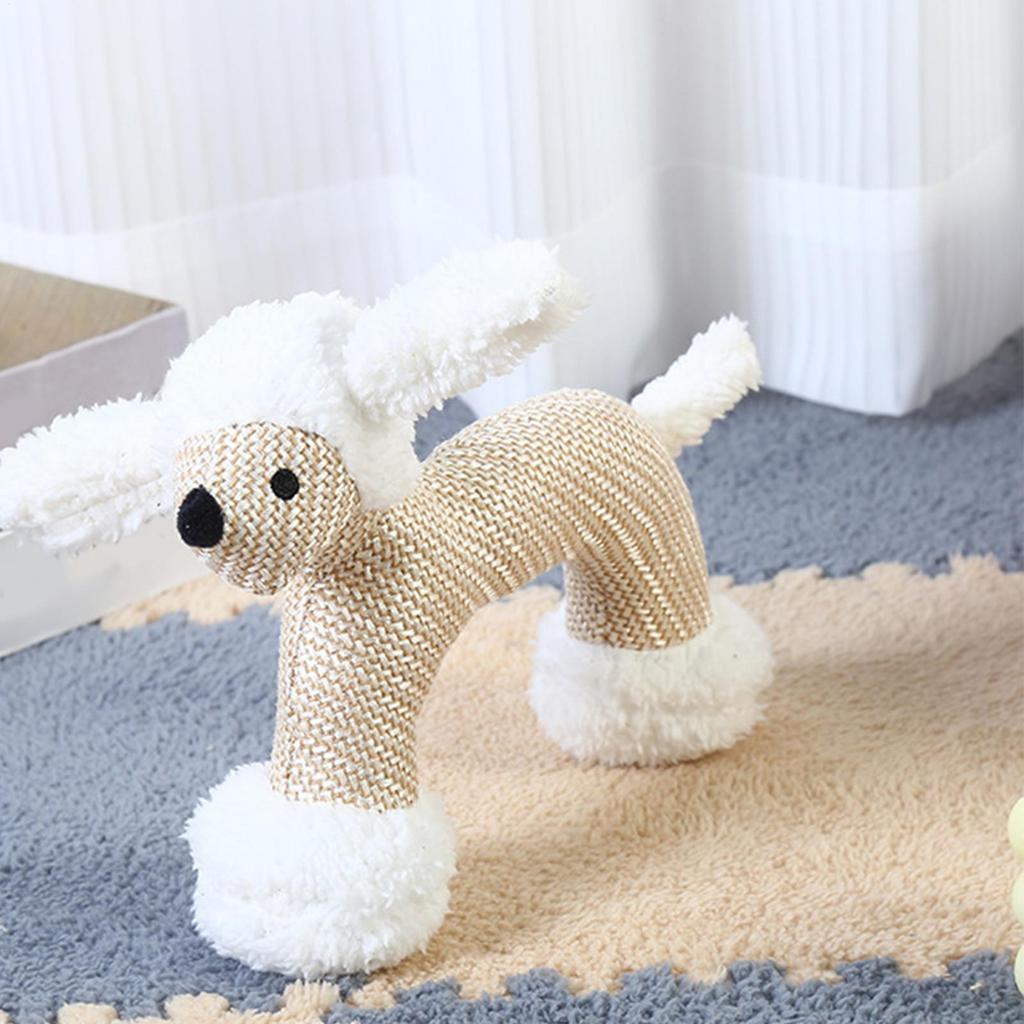 Stuffed Dog Toys Cute Funny Soft Squeaky Puppy Chew Toys For Teething For Indoor Outdoor Apartment Sleeping Training Stimulation