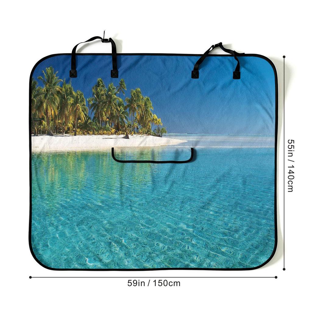 Universal Rear Car Seat Towel Cover Protector for Gym & Workout - All Seasons