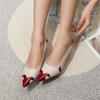 2025 New High Heels Women 2025 Spring Summer New Fashion Versatile Pointed Stiletto Professional Banquet Women Single Shoes