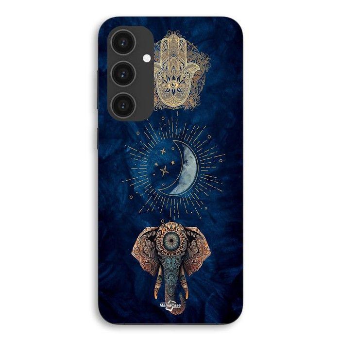 Coque Pour Samsung Galaxy S25 FE Hamsa et Ganesha Vision spirituel Maniacase