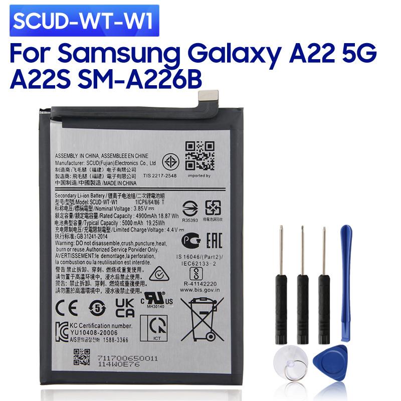 

Оригинальная сменная батарея SCUD-WT-W1 для Samsung Galaxy A22 5G A22S SM-A226B перезаряжаемая батарея для телефона 5000 мАч