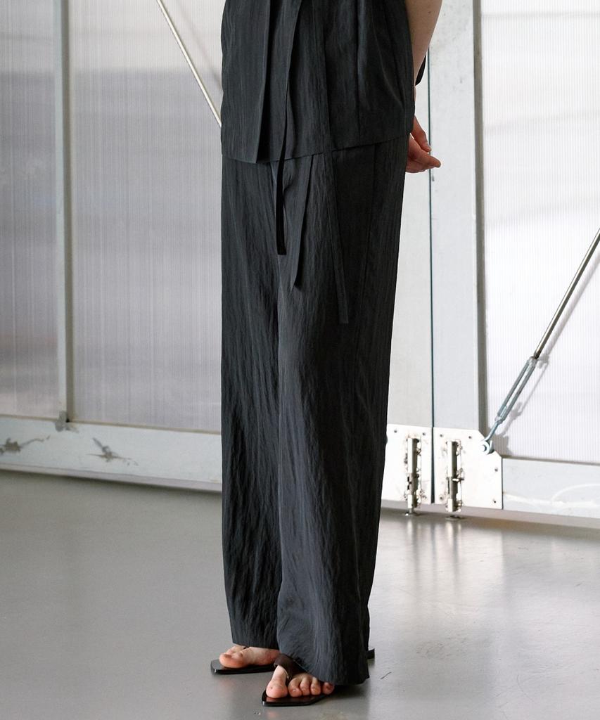 Ollibeudeollibeu Belted Wide Pants Ow6Ml5400