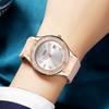 Minimalistische Silikonuhr für Damen mit Kalenderfunktion, wasserdichtes Quarzwerk
