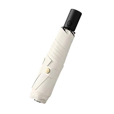 JYCSH Folding UV Light Heat Automatic Aluminum Carbon Fiber 6 and Rain or Apricot Parasol, Protection, Blocking, Shielding, Lightweight, 205g,