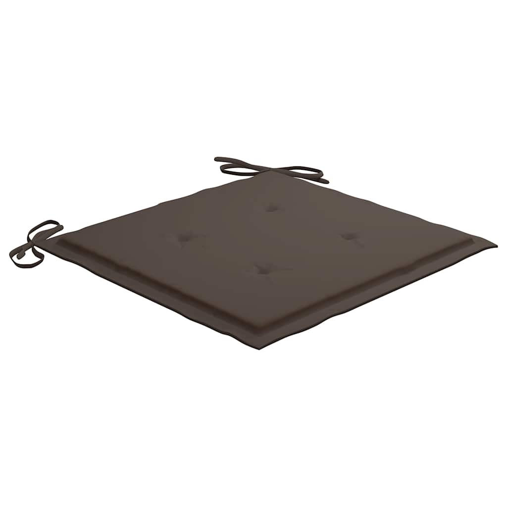 Garden Chair Cushions 4 pcs Taupe 40x40x4 cm Oxford Fabric