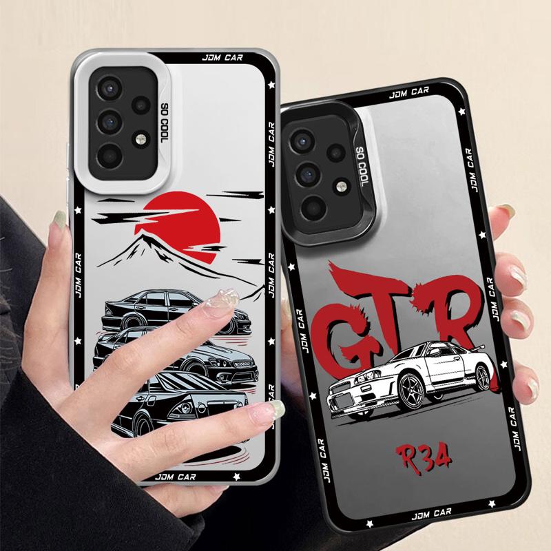 JDM Dream Car Sport Phone Case for Galaxy A12 A13 A14 A23 A32 4G 5G A22 5G A24 4G A33 5G A34 5G A35 5G Matte