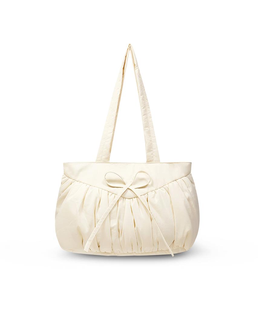 Goodtotes Souffle Puff Tote Bag (Cream)