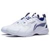 Li Ning Ace V Collection Slip Resistant, Abrasion Resistant, Breathable Low top Badminton Shoes Unisex White Blue AYTT001-3