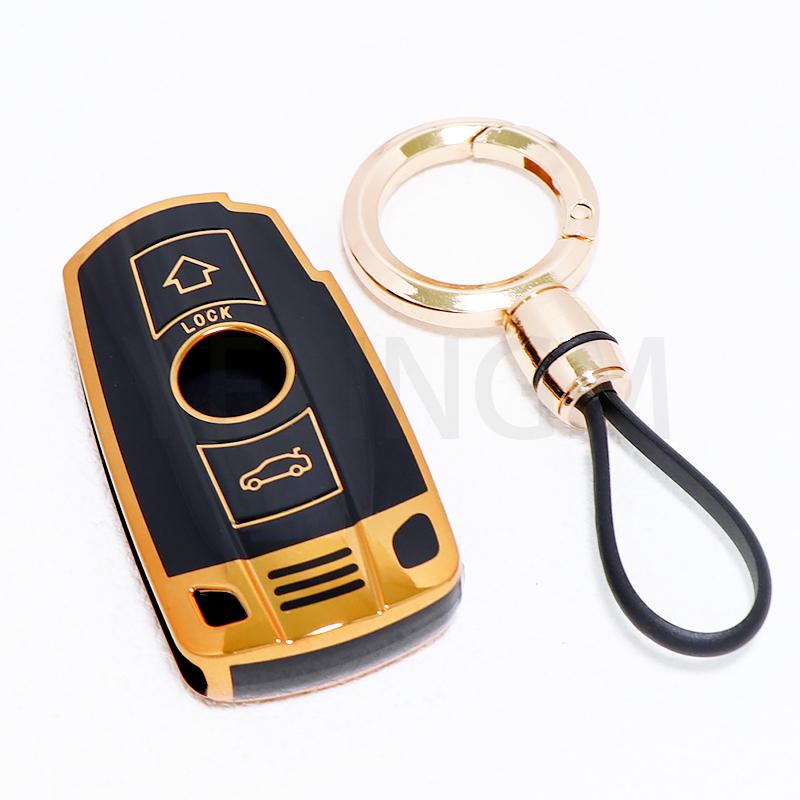 YELINGM TPU Car Smart Key Case CoverFor BMW 1 3 5 6 Series E60 E61 E70 E81 Z4 E87 E90 E91 E92 X1 X5 X3 Protector  Shell Fob