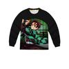 New Movie Comic Print Long Sleeve Pajama Set for Kids and Teens