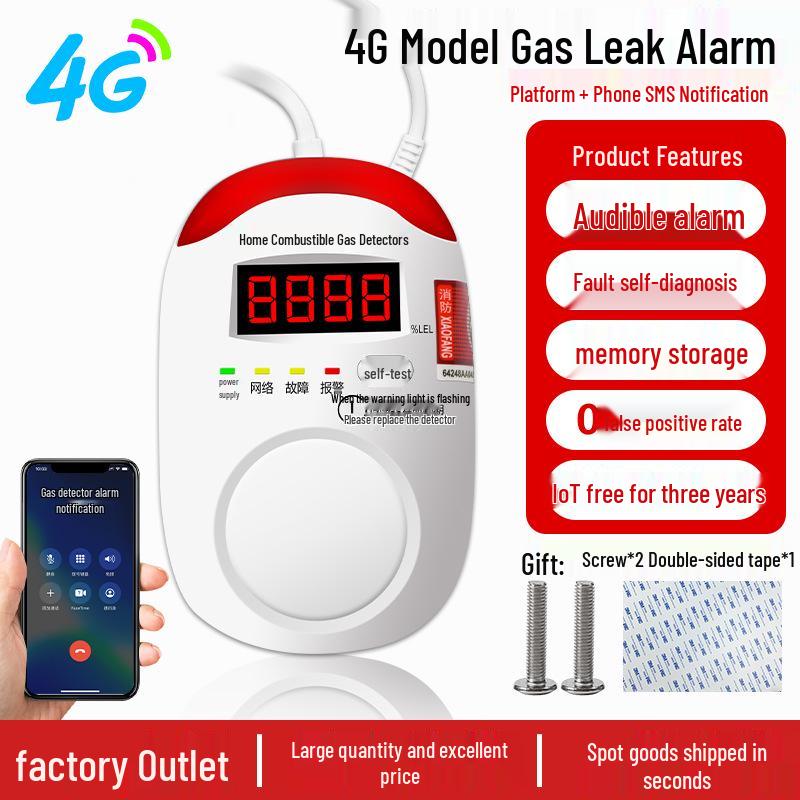 Commercial Gas Alarm with Automatic Shut-off Valve for Liquefied Natural Gas Detection