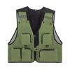 Outdoor Multi-Pocket Workwear Vest for Volunteers, Fishing, Photography, or Group Activities