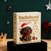 2025 Dakhund Adventskalender 24 Dagers Nedtellingskalender med 3D Akrylpynt Juletrepynt Unik Gave til Hundelskere