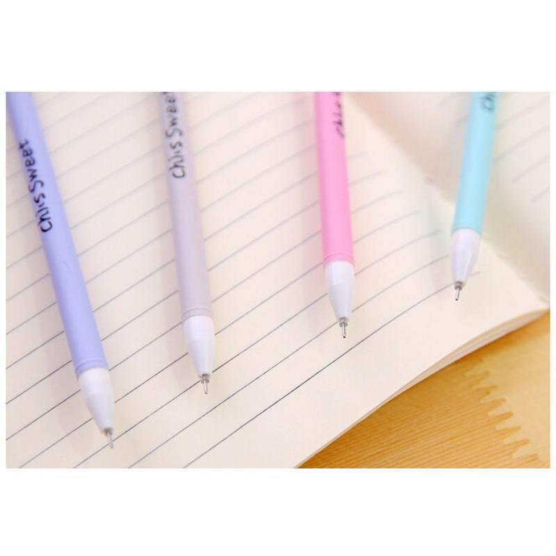 2pcs   Fan Style Cool Cheese Cat Gel Pen Writing School Office Supply Student Prize Gift Stationery