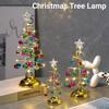 Christmas Crystal Christmas Tree Lights Battery Operated LED Lights Table Top Artificial Mini Crystal Christmas Tree Decoration
