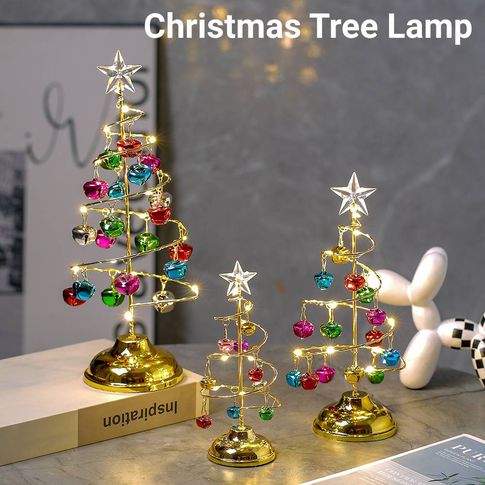 Christmas Crystal Christmas Tree Lights Battery Operated LED Lights Table Top Artificial Mini Crystal Christmas Tree Decoration