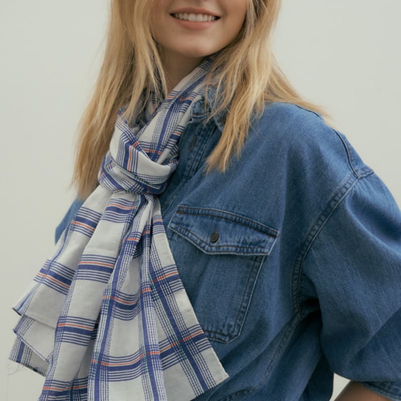 

BB’DE SOLI’DE summer cotton scarf - white white