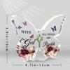 2D Flat Inspirational Bible Verse Acrylic Butterfly Plaque, Scripture Design, Suitable for Wall Decoration, Porch, Room, Villa, Accents Home, Hallway,