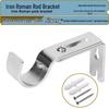 Adjustable Metal Curtain Rod Bracket - Length & Width Adjustable Hook Base