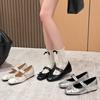 Temperament Inner Height Increase Single Shoes Women's Shoes Fashion Spring Summer New Bow Square Head Mary Jane Shoes Trend