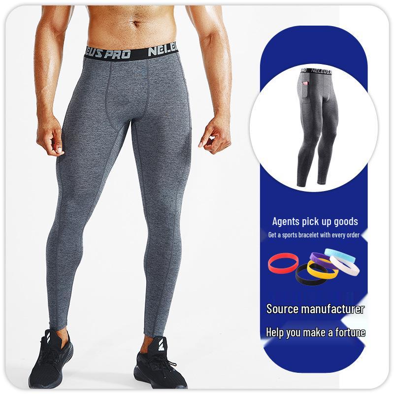 Men's Thermal Compression Pants - Quick-Dry, Base Layer for Running, Basketball, Fitness - Autumn/Winter