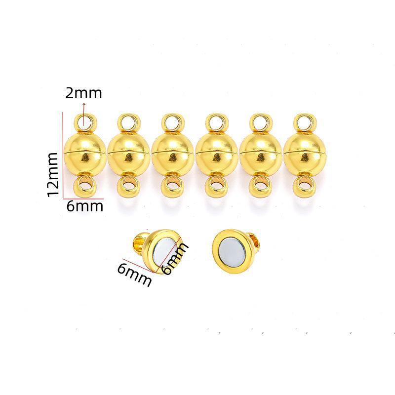 Cylindrical Magnetic Couple Bracelet & Hair Rope with DIY Buckle