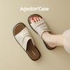 Augustine Slippers Women's 2025 New Summer Home Wear Flat Sandals One Pedal Beach Shoes