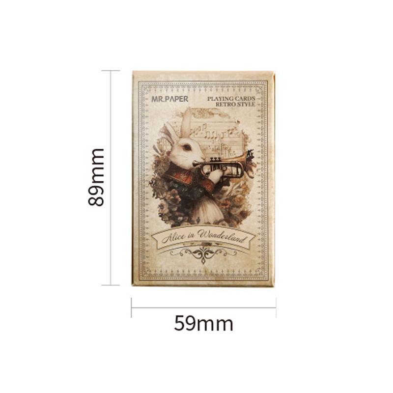 55Pcs/box Retro Magic Card Paper Creative Poker Paper Dark Style Castle Girl Pumpkin Thick Card Poker Festival for Game Gift