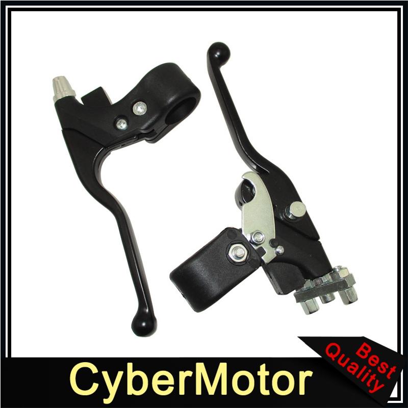 Right Dual Twin Brake & Left Brake Lever For Water Cool Pocket Bike 47cc 49cc Mini Quad ATV