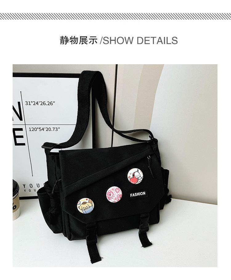 2025 Spring New Large-capacity Shoulder Messenger Bag, Student Portable Class Commuting Portable Tote Bag