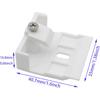 2PCS Venetian Blinds Headrail Support Brackets White Mounting Brackets for Beam Folding Blinds