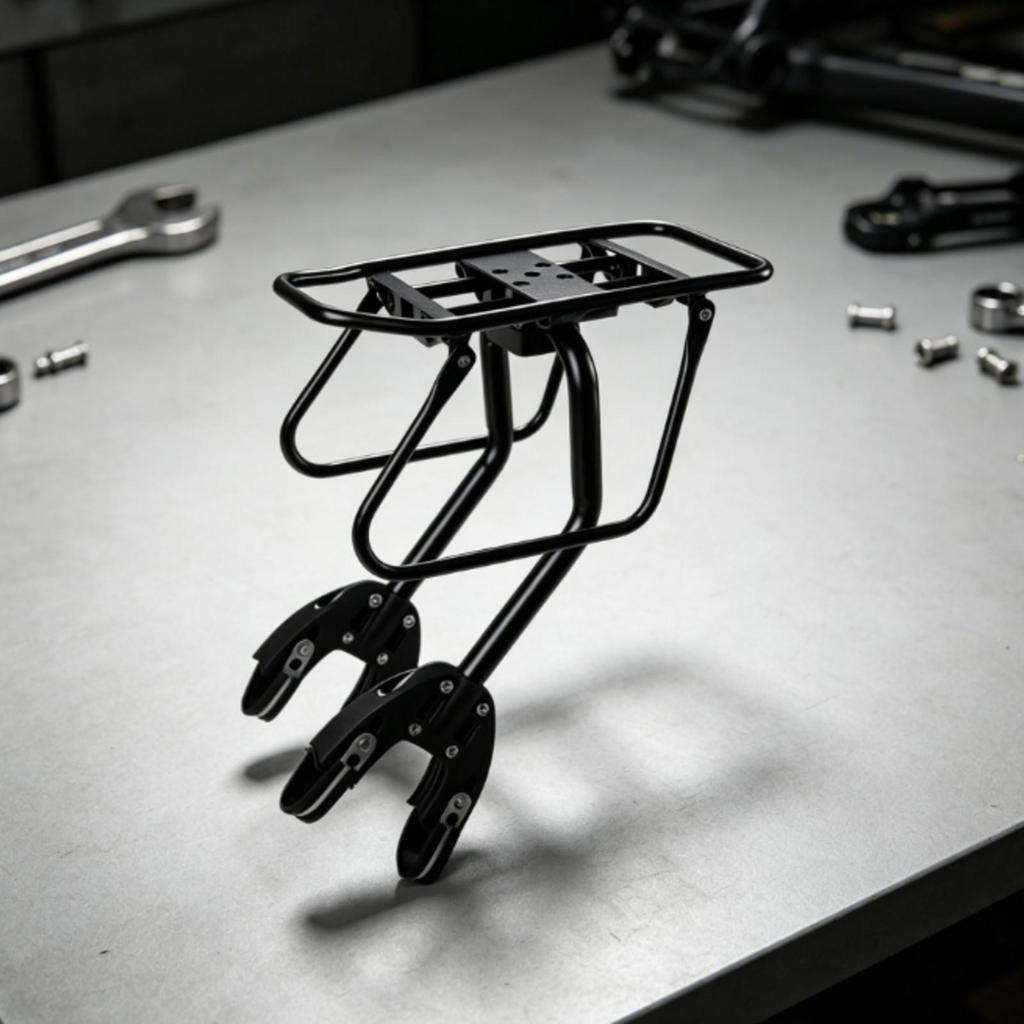Rear Two-Wheel Rack with Side Supports Heavy-Duty Cargo