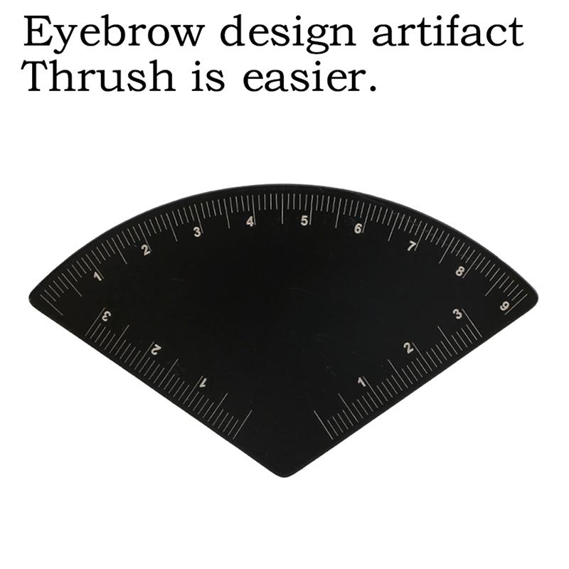 Aluminiumlegierung Schnellzeichnungs Augenbrauen Design Lineal Microblading Mapping Werkzeug Formgebung Permanent Make-up Zeichenhilfe Lineal Tattoo