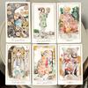 12x7cm Doppelt geprägtes Tarot-Deck in moderner Farbgebung 78 Aquarell-Tarotkarten basierend auf RWS-Bildsprache Ästhetische Divinationskarten