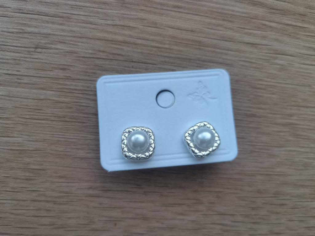 Daily Small Square Stainless Steel Metal Earrings Women Gold Silver Color Prevent Allergy Chic Simple Jewelry