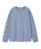 WACKY WILLY Kiki Arm Graphic Long Sleeve Light Blue