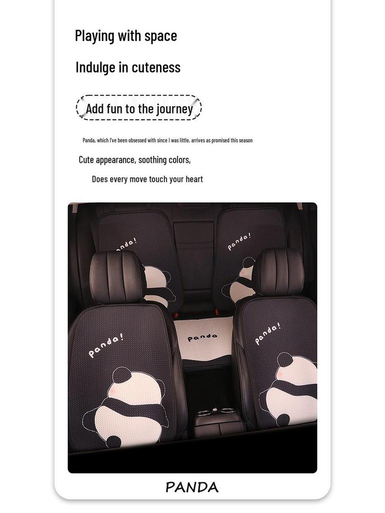 3D Panda Sommer Mesh Autositzkissen für Wuling Bingo Hongguang Mini