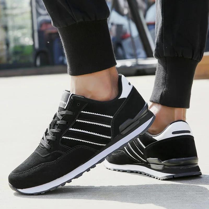 Men Casual Walking Shoes Light Suede Running Sneakers Classical Man Comfort Outdoor Breathable Mesh Flats Jogging Sport Trainers