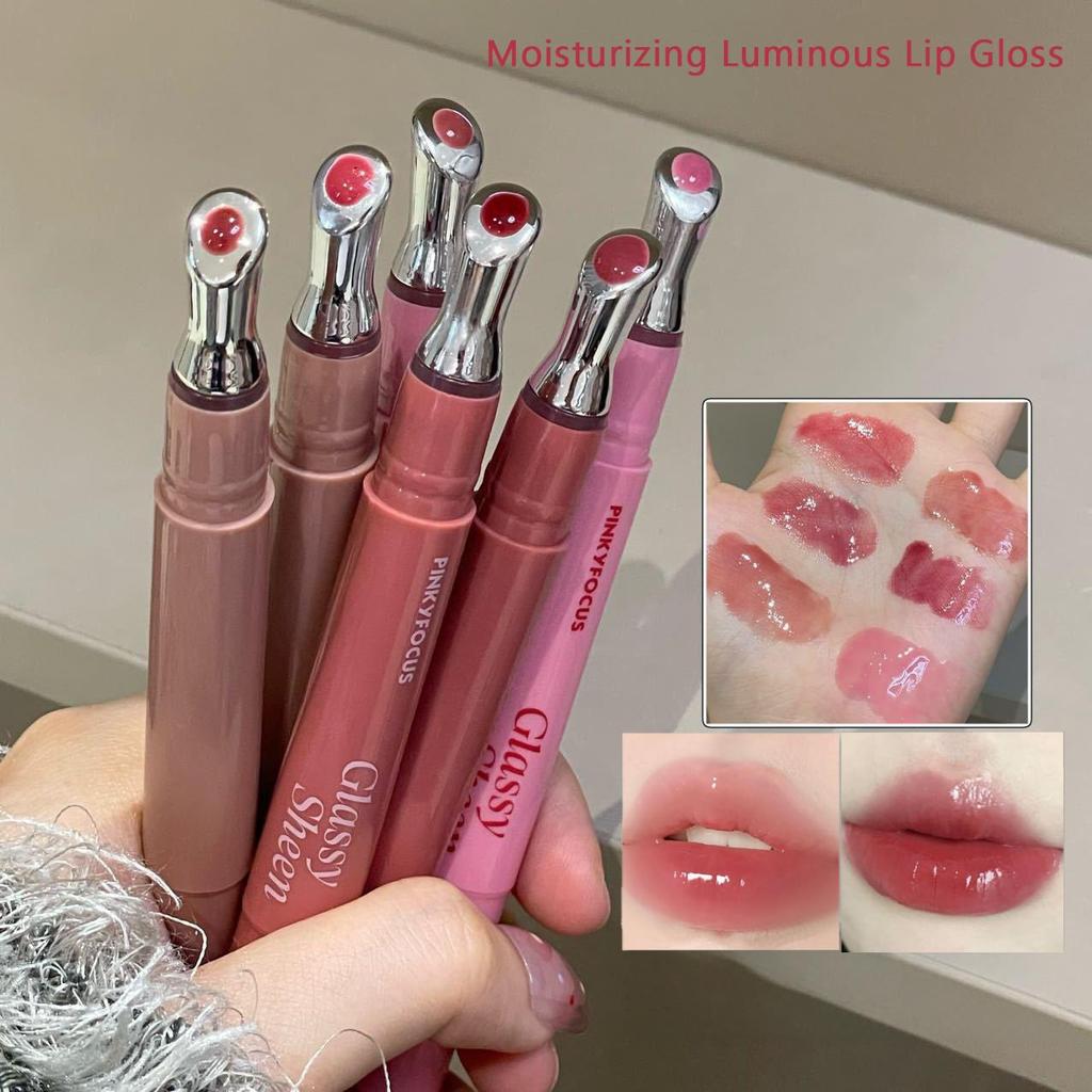 6 Colors High Gloss Moisturizing Lip Balm, Light Ice Transparent Texture, Hydrating And Moisturizing