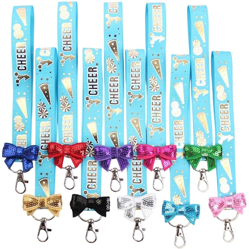 Pack Of 10 Cheerleader Keychains Soft Polyester Accessories For Sports Enthusiasts Sturdy And Lightweight Design