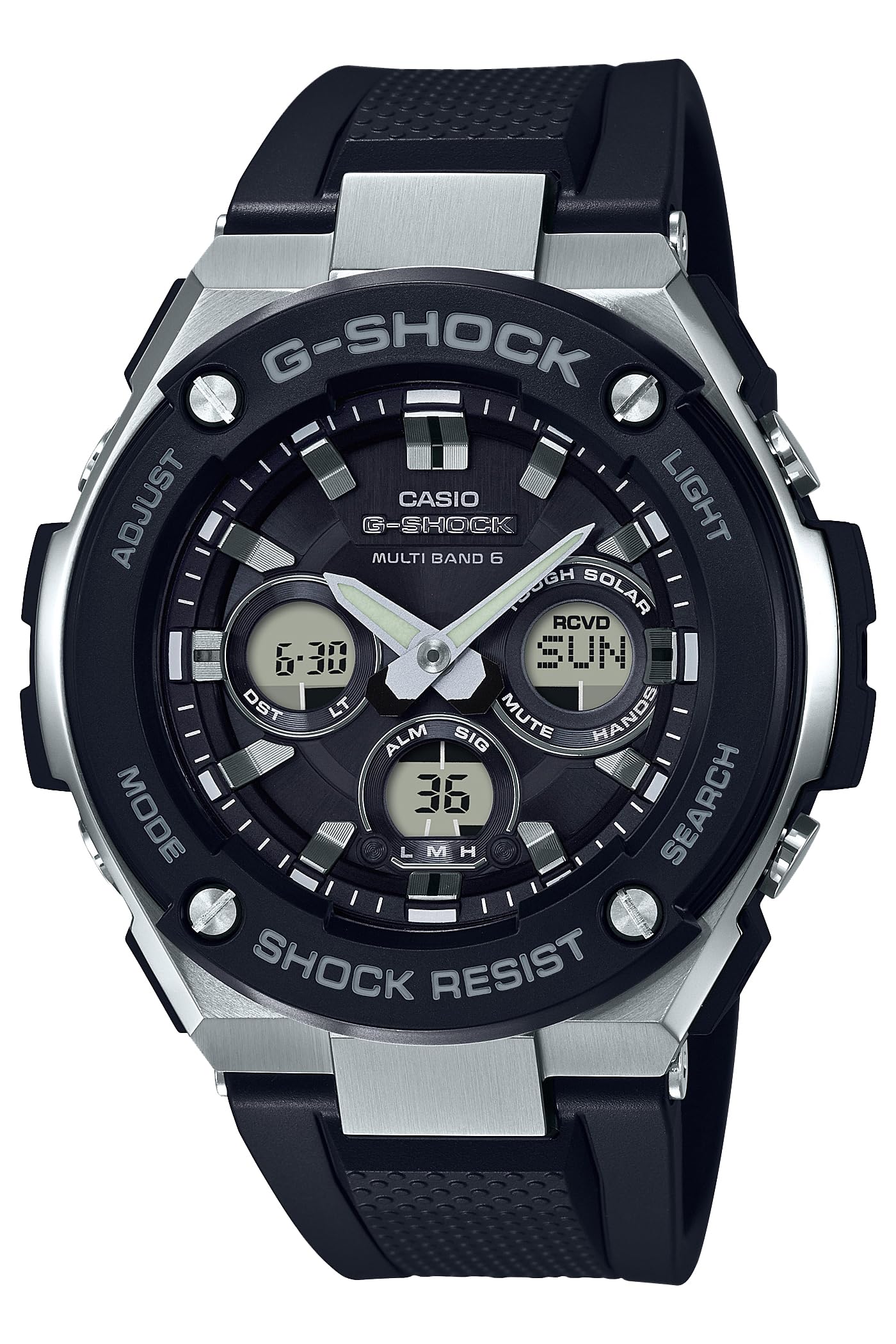 

Casio Солнечные часы Черные G-Shock G-STEEL Радиоуправляемые GST-W300-1AJF Мужские